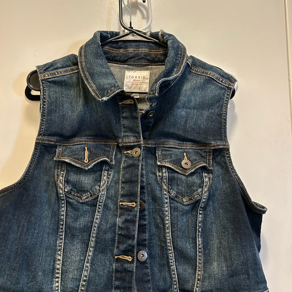 Torrid Classic Blue Denim Vest